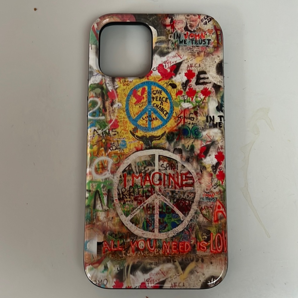 Society 6- iPhone 12 Graffiti design. Never used. Bought wrong size.